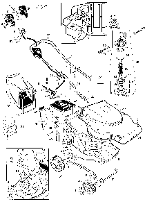 Exploded Diagram A Diagram and Parts List for 35913 Type 1 Black and Decker Lawn Mower